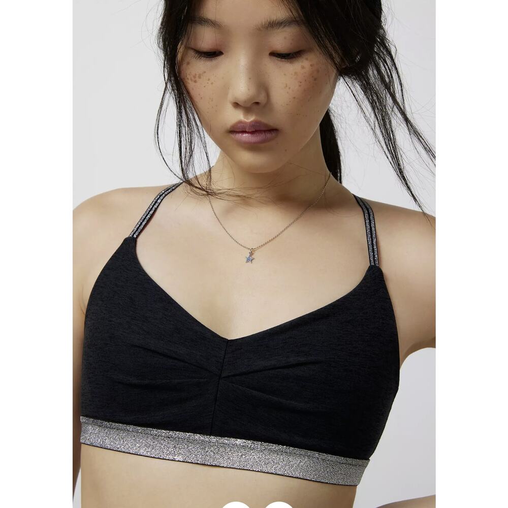 Beyond Yoga Shine On Spacedye Sparkly Sports Bra Size Medium